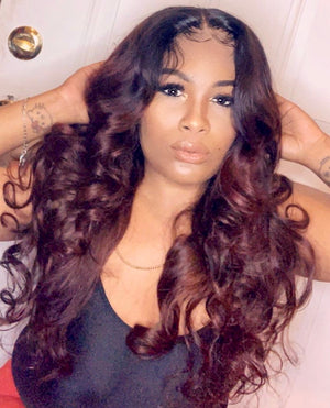 Lace frontal body wave bundle deal