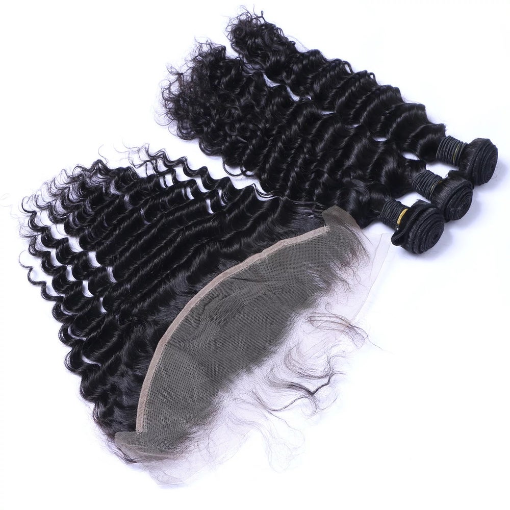 Lace frontal ‘deep wave’ bundle deal