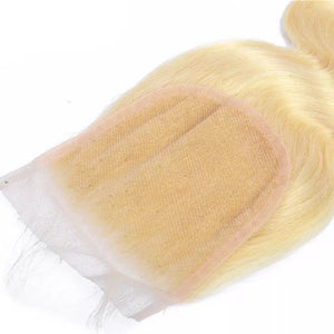 Russian blonde ‘body wave’ lace closure