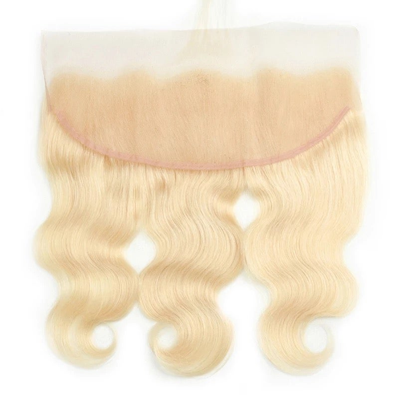 Russian blonde ‘body wave’ lace frontal